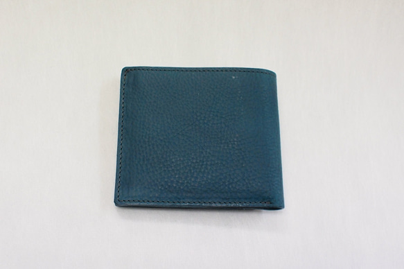 意大利植鞣革密涅瓦盒，帶折疊式錢包零錢包/霍滕西亞免費送貨 第3張的照片