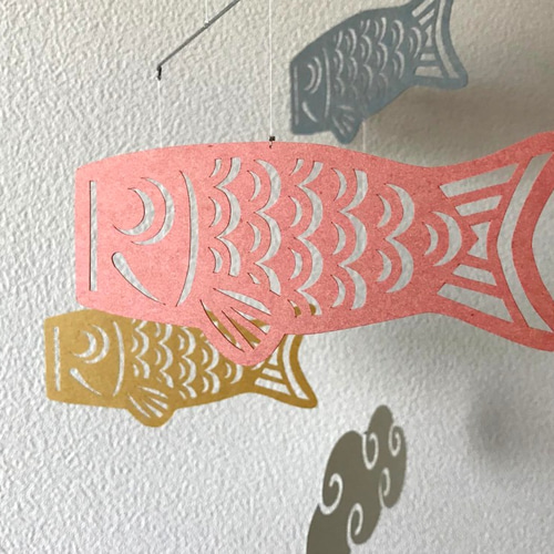 モビール「鯉のぼり」その2 モビール 寺沼麻美 通販 3751448｜Creema