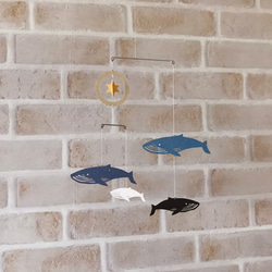 miniモビール「クジラ」その1 5枚目の画像