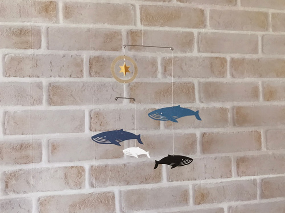 miniモビール「クジラ」その1 5枚目の画像