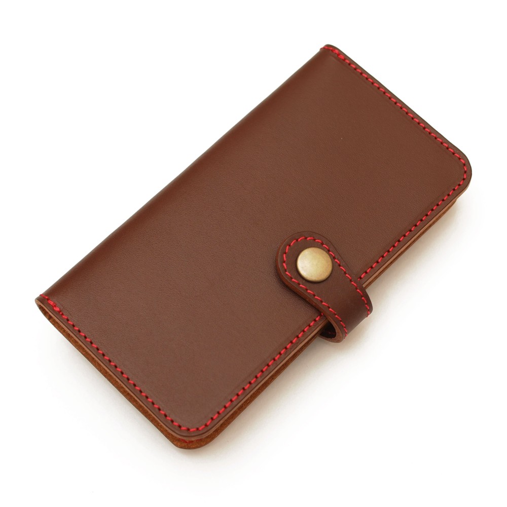 ほぼ全機種製作 クラシックベルトスマホケース【姫路レザーチョコ牛革】CS-01choco