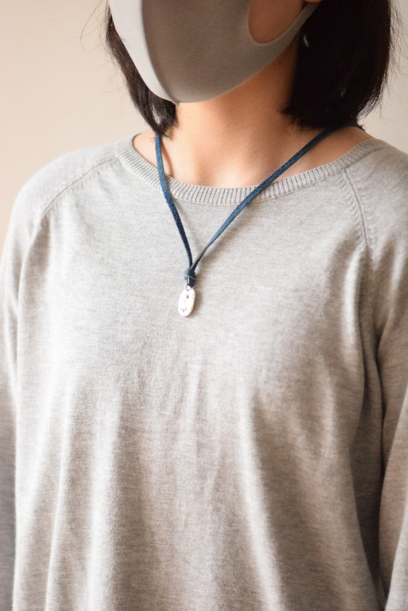 アマビエチャリティーチャーム/手作り/寄付金/シルバーチャーム/ネックレス 8枚目の画像