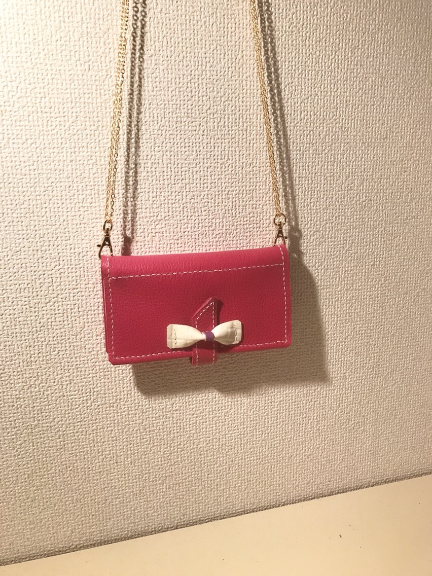 送料無料 スマホ＆コインケース肩がけタイプ