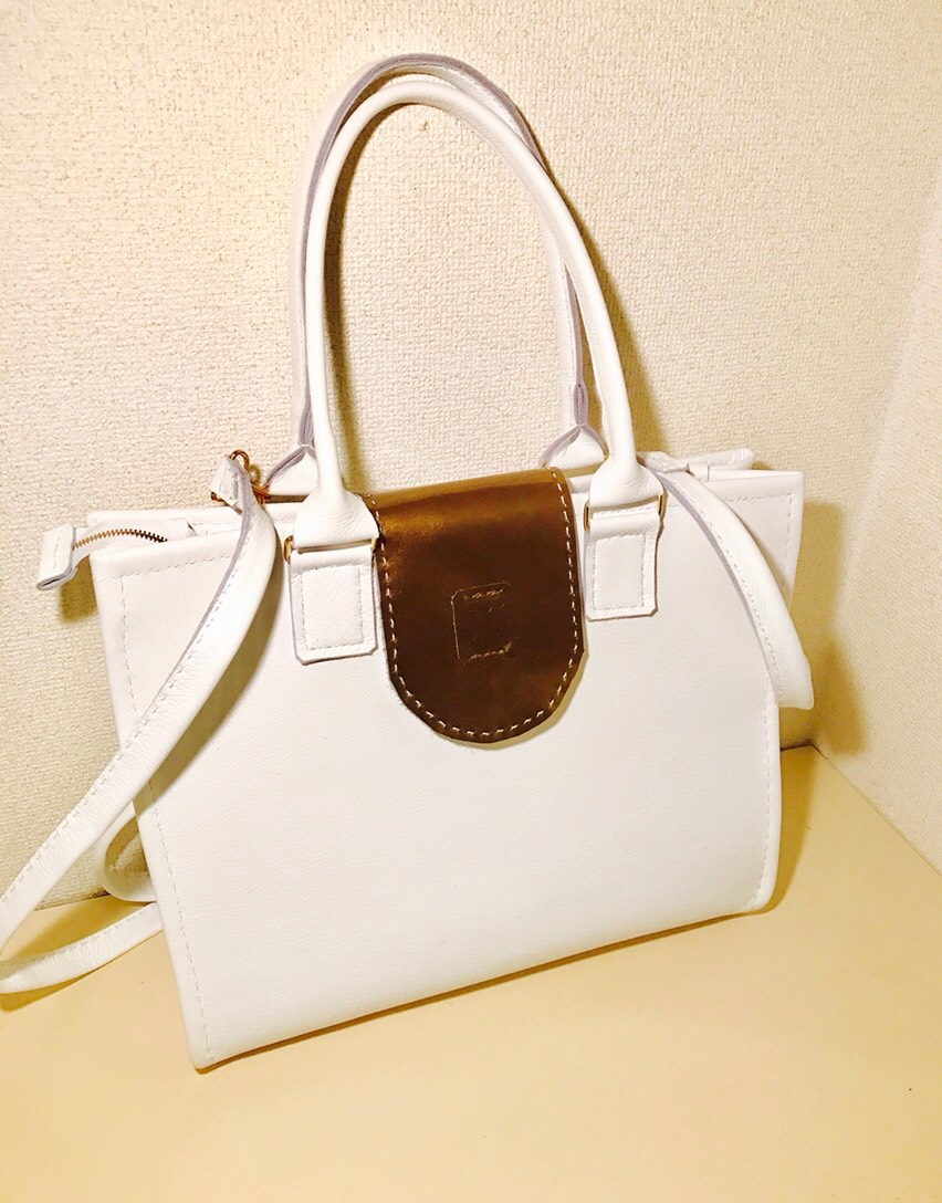 トートリュックインポートシュリンクレザー