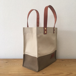 【在庫限り】ランチトートバッグ（グレージュ） 2枚目の画像