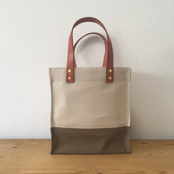 【在庫限り】ランチトートバッグ（グレージュ） 3枚目の画像