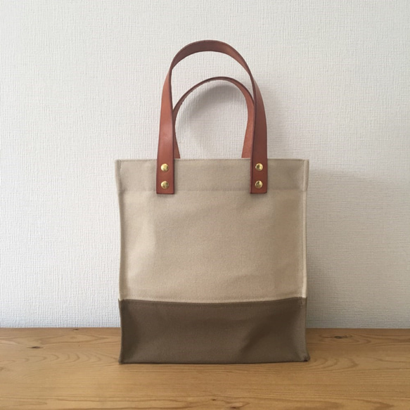 【在庫限り】ランチトートバッグ（グレージュ） 3枚目の画像