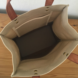 【在庫限り】ランチトートバッグ（グレージュ） 4枚目の画像