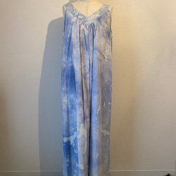 藍染　ロングドレス 1枚目の画像