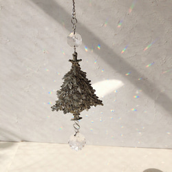 最高品質の輝き　クリスマスツリーのサンキャッチャー　40ｍｍ 3枚目の画像