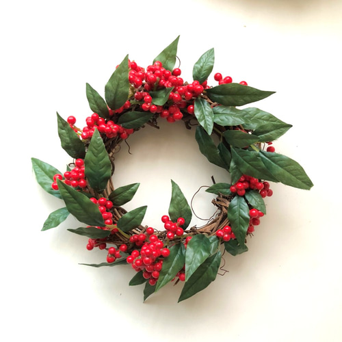 お正月リース 南天のシンプルリース リース NAORI &STARRY GARDEN 通販