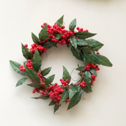 お正月リース 南天のシンプルリース リース NAORI &STARRY GARDEN 通販