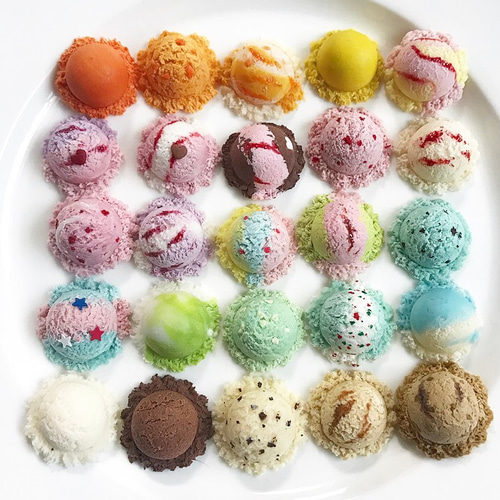 小さいアイスクリームのミニチュア デコパーツ 蛍 通販 6959136