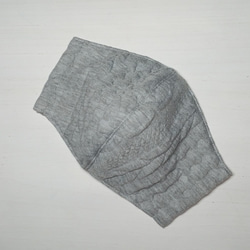 立體口罩（帶過濾袋）三層♡羅布針織&amp;W紗布兒童/女士/男士 第2張的照片