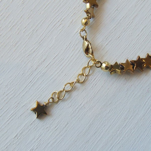 【奧特萊斯】手鍊♡金赤鐵礦之星（大） 第4張的照片