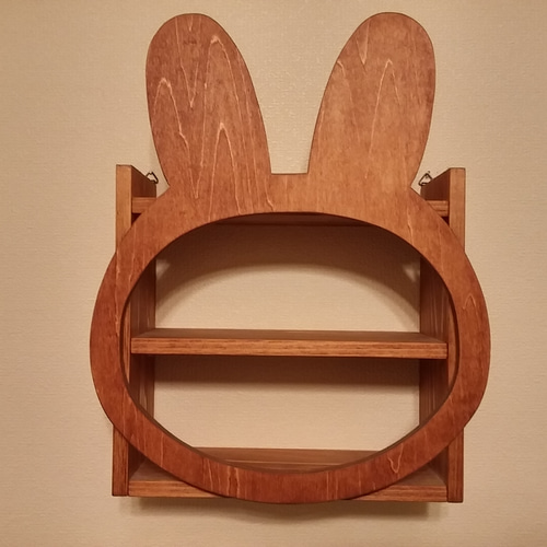 ZARAホームキッズ　北欧　木製家具　ウサギ耳付き壁掛けシェルフ　子供部屋 ZARAホームキッズ 北欧 木製家具 ウサギ耳付き壁掛けシェルフ 子供部屋