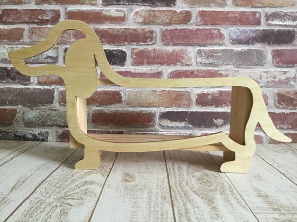 客製化 ☆ 木製 ☆ 迷你臘腸犬展示架 ☆ 壁架 ☆ 壁掛式收納 ☆ 展示櫃 ☆ 配件收納 ☆ 狗狗用品 第1張的照片