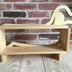 客製化 ☆ 木製 ☆ 迷你臘腸犬展示架 ☆ 壁架 ☆ 壁掛式收納 ☆ 展示櫃 ☆ 配件收納 ☆ 狗狗用品 第2張的照片