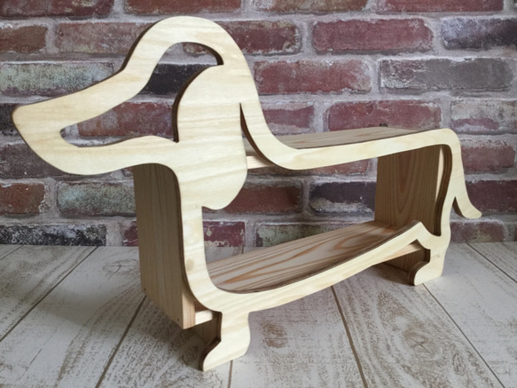 客製化 ☆ 木製 ☆ 迷你臘腸犬展示架 ☆ 壁架 ☆ 壁掛式收納 ☆ 展示櫃 ☆ 配件收納 ☆ 狗狗用品 第3張的照片