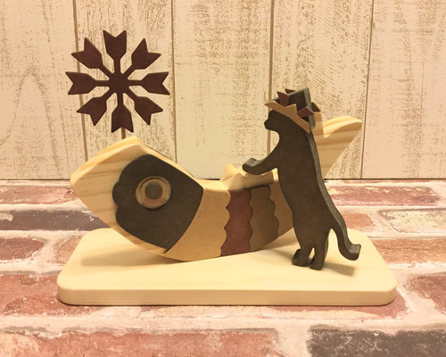 季節のおすすめ商品 受注制作☆端午の節句☆猫が遊ぶ五月人形☆こどもの日☆動物の 子どもの日