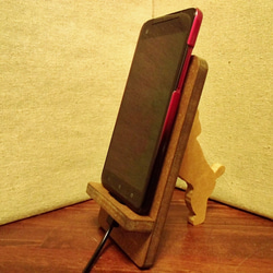 玩具貴賓犬黑茶支持的手機/智能手機支架 第4張的照片
