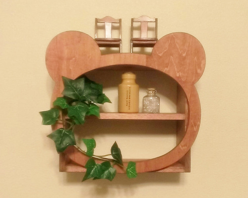 木製　熊　ベアー　インテリア　壁掛け 1_13ef7902c14fa5d02c7992f1dfed