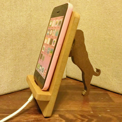 拉布拉多獵犬支持的智能手機支架 Natural ☆ 可以換成黑愛！ 第3張的照片