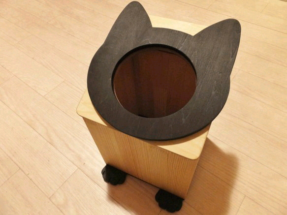 木製貓垃圾桶 | 集塵盒（可訂做，顏色可指定） 第3張的照片