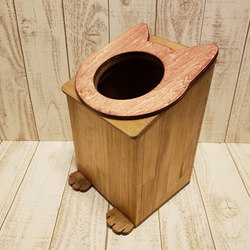 木製貓垃圾桶 | 集塵盒（可訂做，顏色可指定） 第5張的照片
