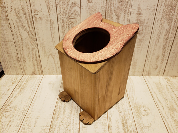 木製貓垃圾桶 | 集塵盒（可訂做，顏色可指定） 第5張的照片