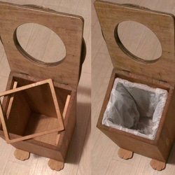 木製貓垃圾桶 | 集塵盒（可訂做，顏色可指定） 第8張的照片