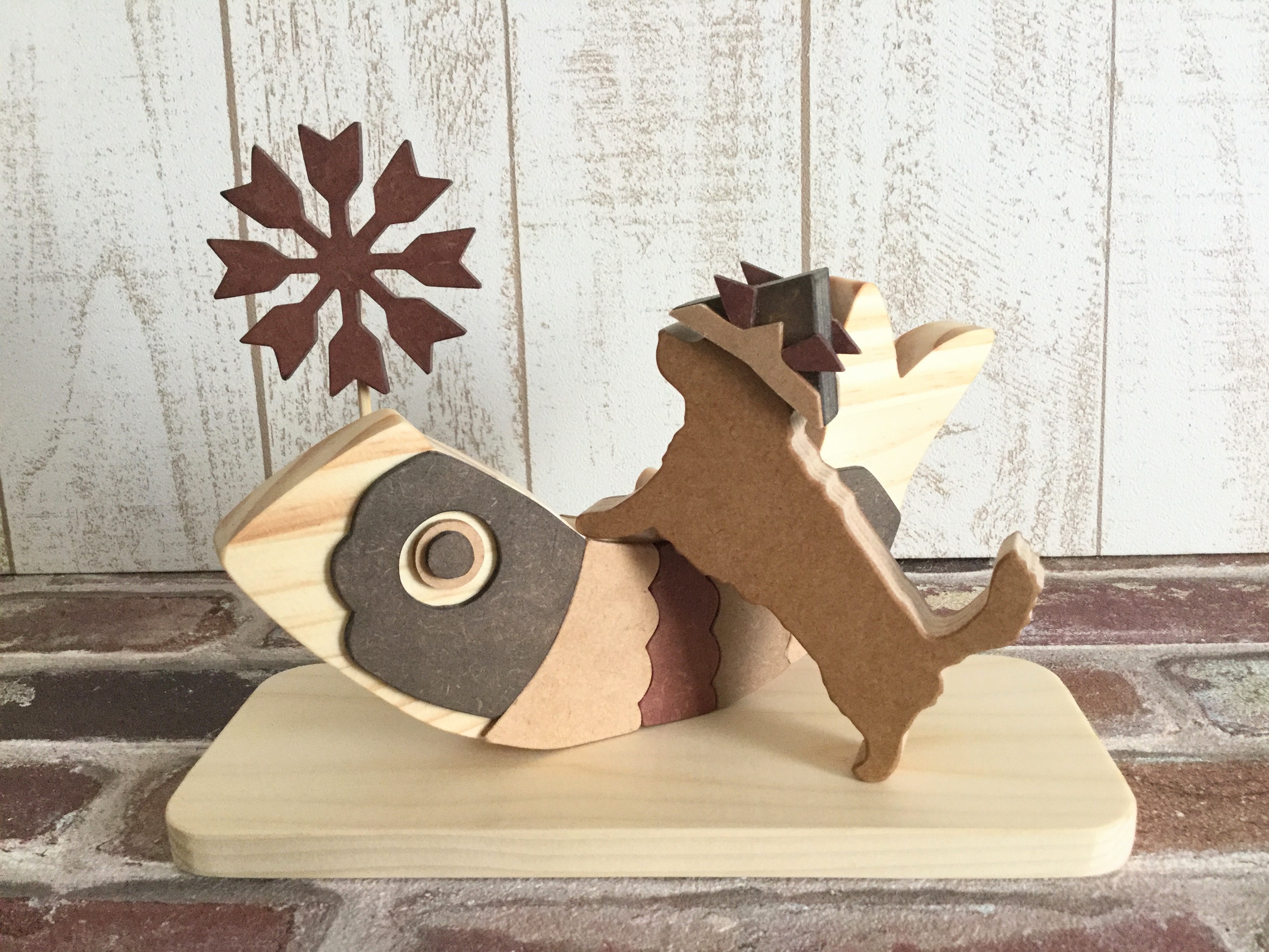 受注制作☆端午の節句☆ロングコートチワワが遊ぶ五月人形☆こどもの日☆犬種の変更も可能！