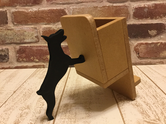 訂做☆ 杜賓犬支援的帶眼鏡盒的iPhone/智慧型手機支架☆ 您可以從顏色樣本中選擇顏色☆ 第1張的照片