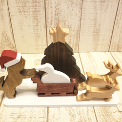 受注制作☆クリスマス☆シーズーが遊ぶクリスマス飾り☆Christmas☆Xmas☆犬種・動物の変更可能！ 2枚目の画像