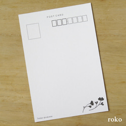 ポストカードお好きな４枚セット  【No.21】『豆苗大好き』（キンクマ） 2枚目の画像