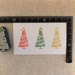 クリスマス☆彡小さなツリーはんこ 2枚目の画像