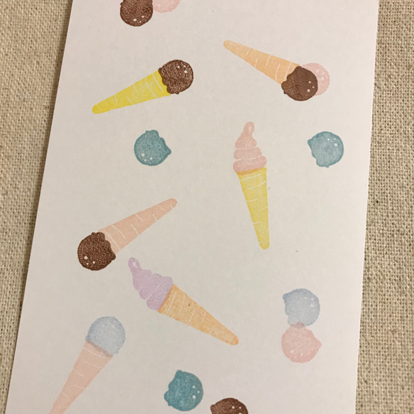 アイスクリームはんこセット 3枚目の画像