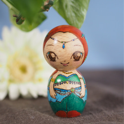 創作 こけし “ 牡丹 “ その他インテリア雑貨 chiaki2103 通販 8070452