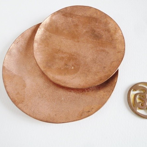 まるい銅のお皿 小皿 Tsubasa KATOU 通販｜Creema(クリーマ) 2150651 