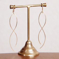 14kgf/ピアス/大サイズ/2本のワイヤーピアス 2枚目の画像