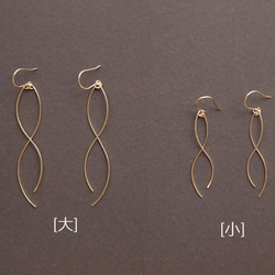 14kgf/ピアス/大サイズ/2本のワイヤーピアス 6枚目の画像