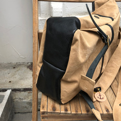 導遊：Tan（單寧染色帆布 x Sakugi 皮革帆布背包） 第7張的照片