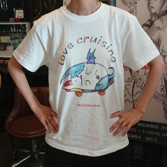 受注生産　Rotten dogs Tシャツ love cruising 1枚目の画像