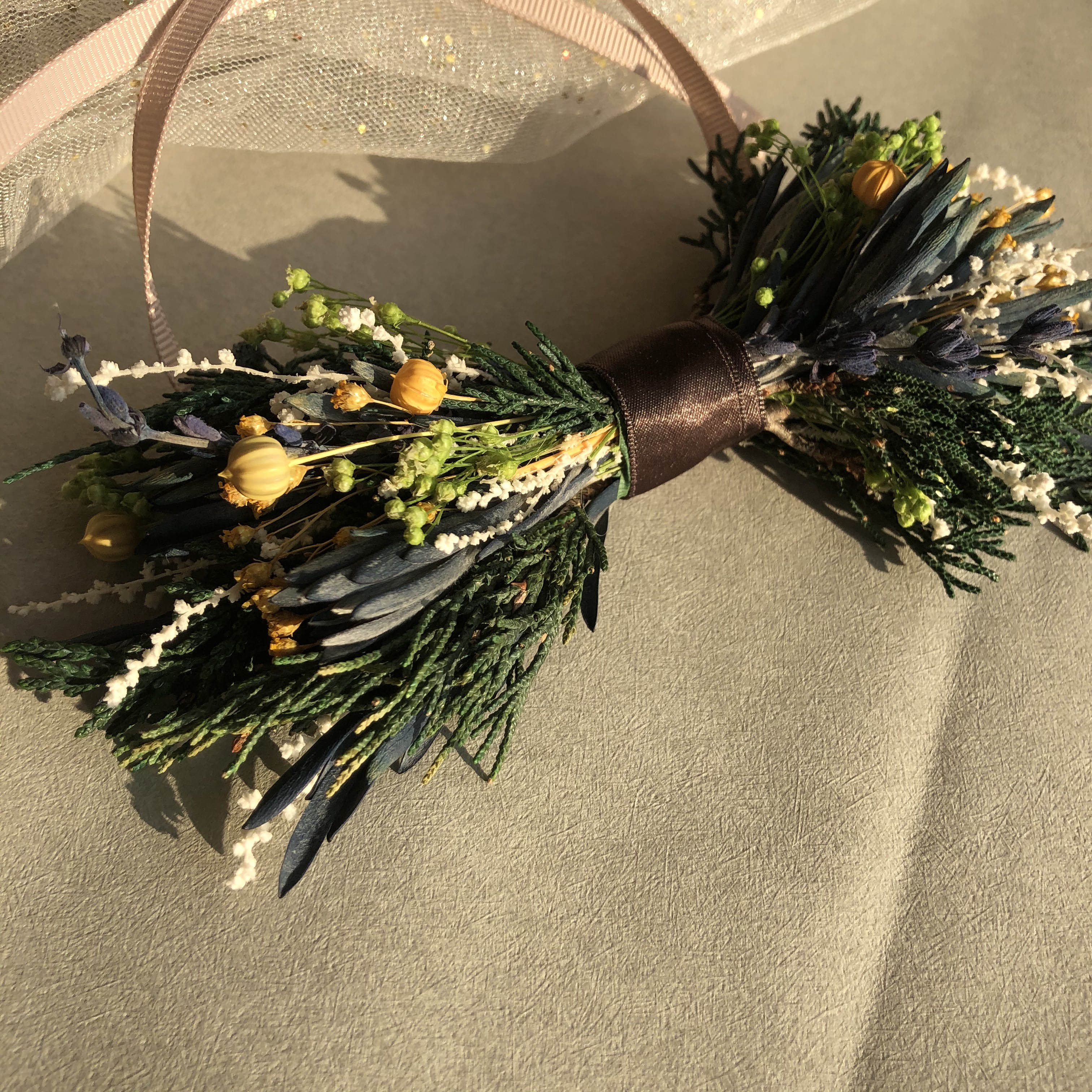 ドライフラワー蝶ネクタイ