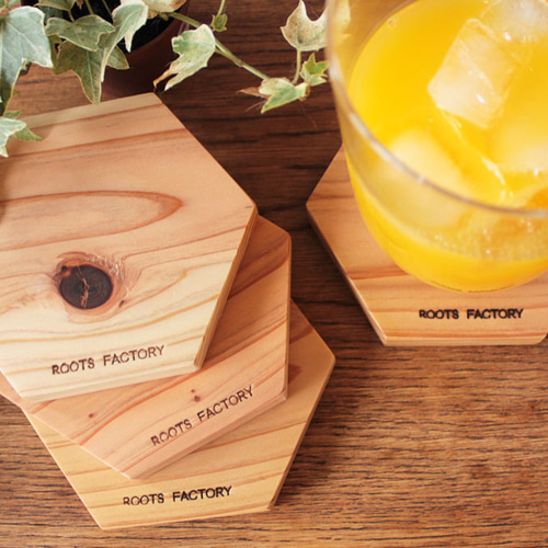 六角二郎 六角形のコースター テーブルウエア コースター ROOTS