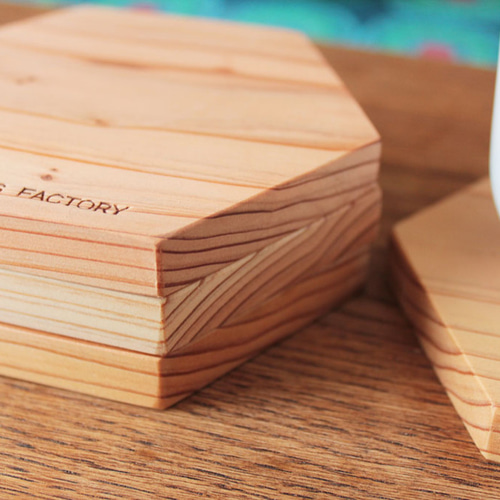 XWAG PRODUCTS 六角形コースター ウッドブラック　未使用 XWAG PRODUCTS 希少コースター ウッドブラック 未使用未開封 XWAG