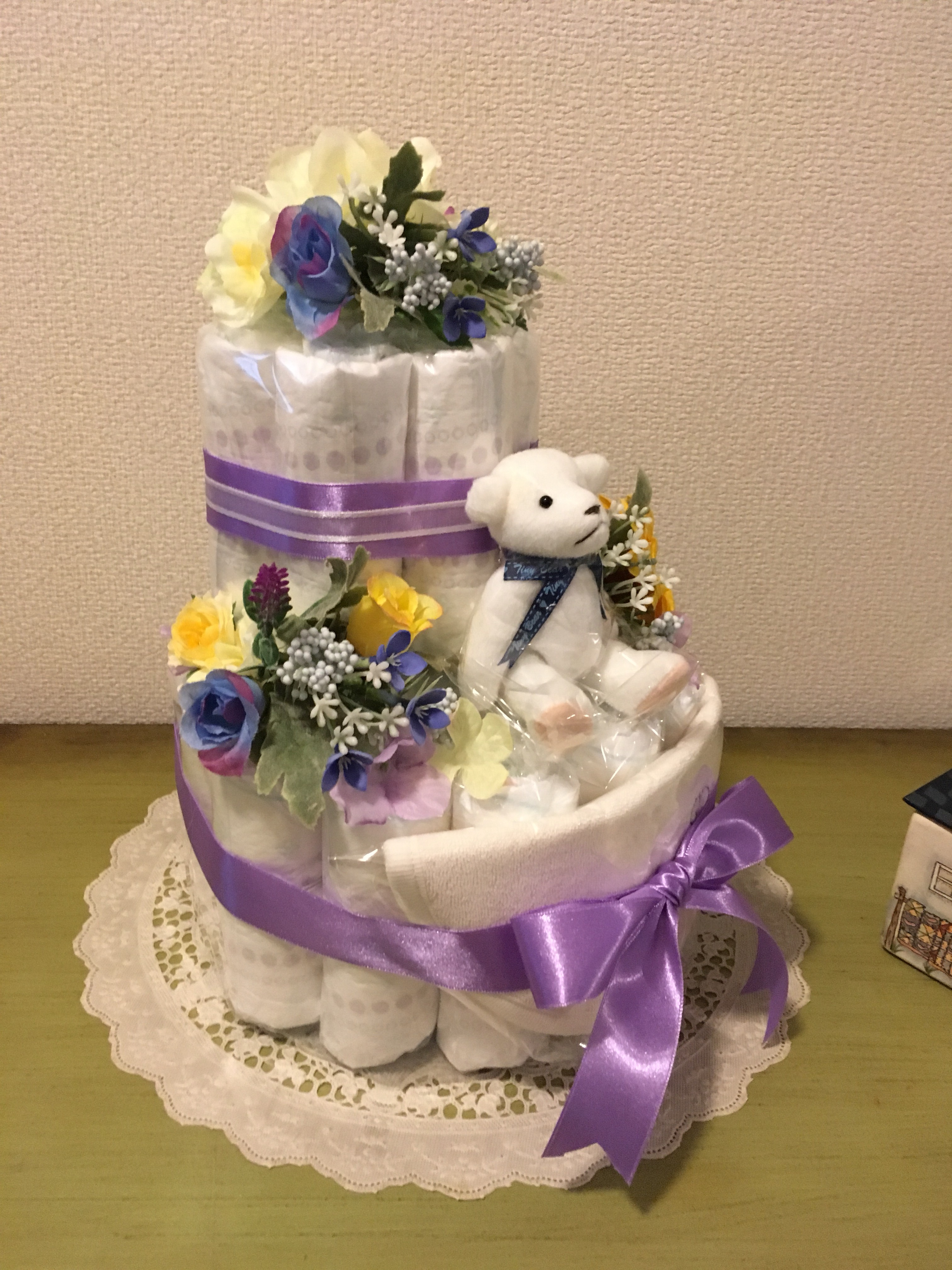 オムツケーキ 2段 男の子用