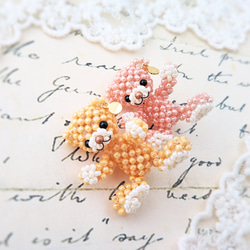 レシピ　テディベア「ビケット」 ビーズモチーフ（プリント・PDF） 4枚目の画像