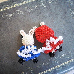 レシピ　アリス&赤頭巾うさぎ ビーズモチーフ（プリント・PDF） 3枚目の画像