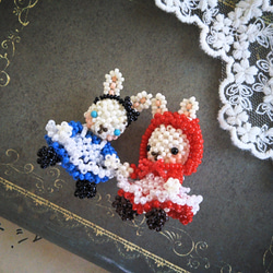 レシピ　アリス&赤頭巾うさぎ ビーズモチーフ（プリント・PDF） 4枚目の画像